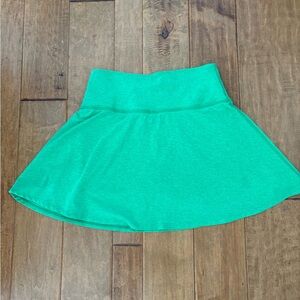 Beyond Yoga Blue Skater Mini Skirt High-Low Casual